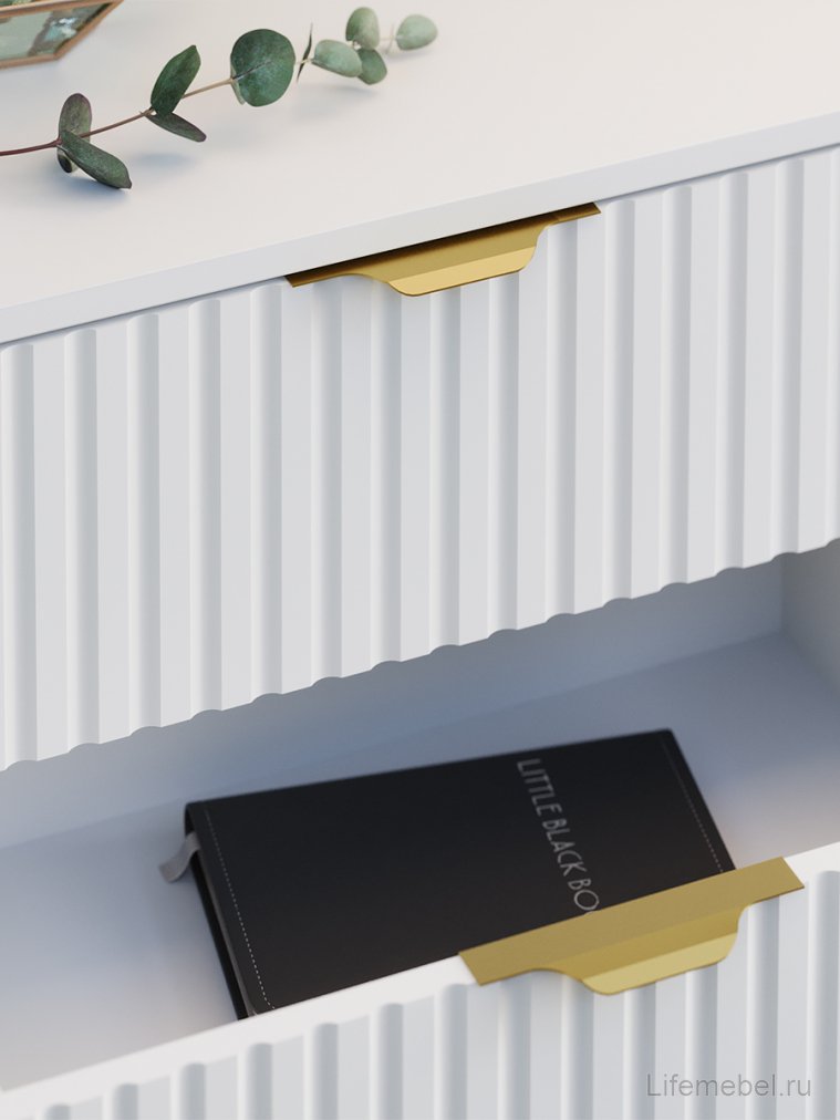 Комод ridberg lugano 6Я белый / золото