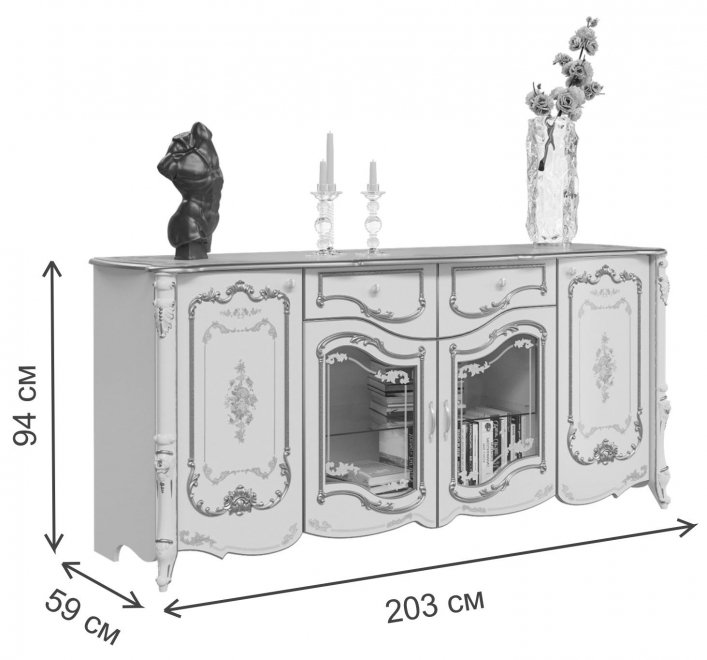 Комод Шейх слоновая кость