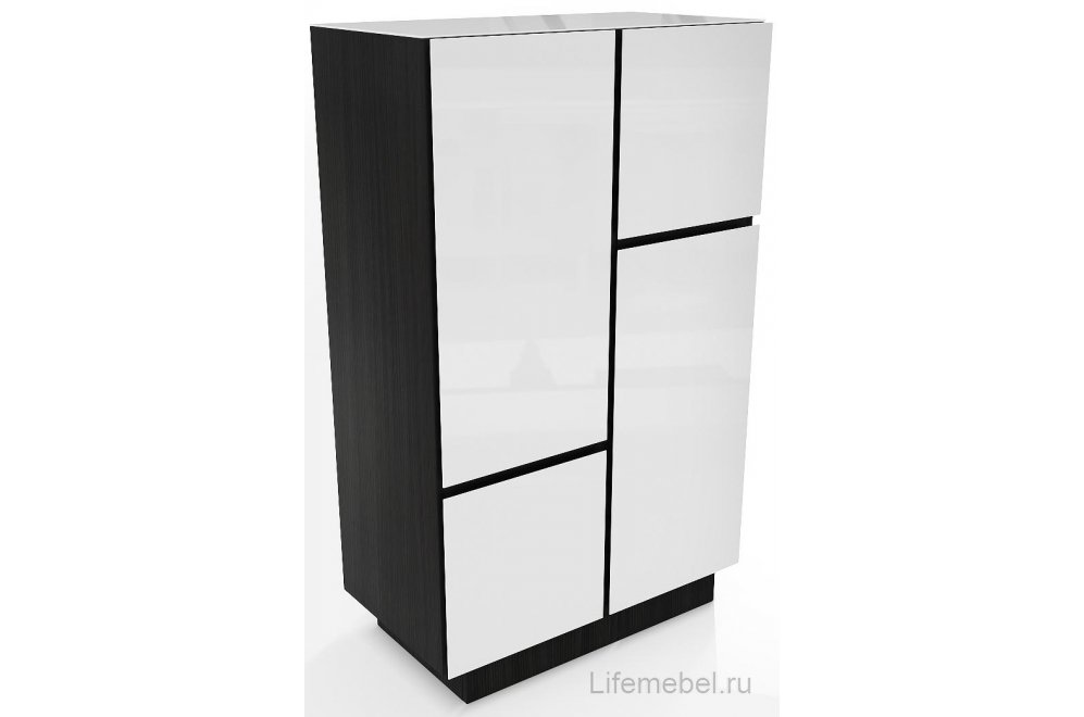 Комод MD 656.01.31 черный / белоснежный