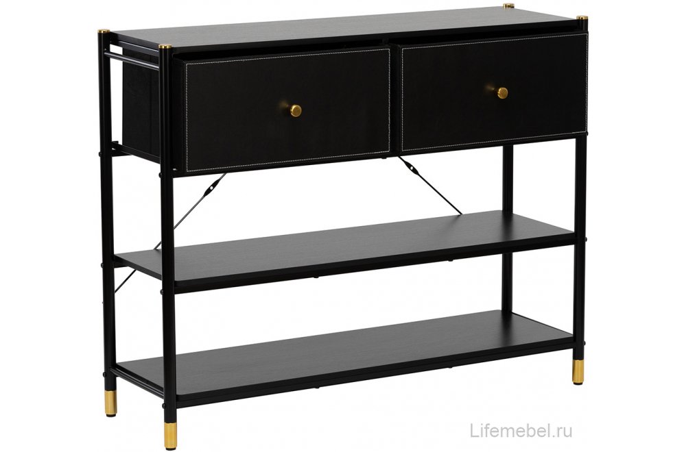 Комод-стеллаж Leset Нирита / Хайди черный