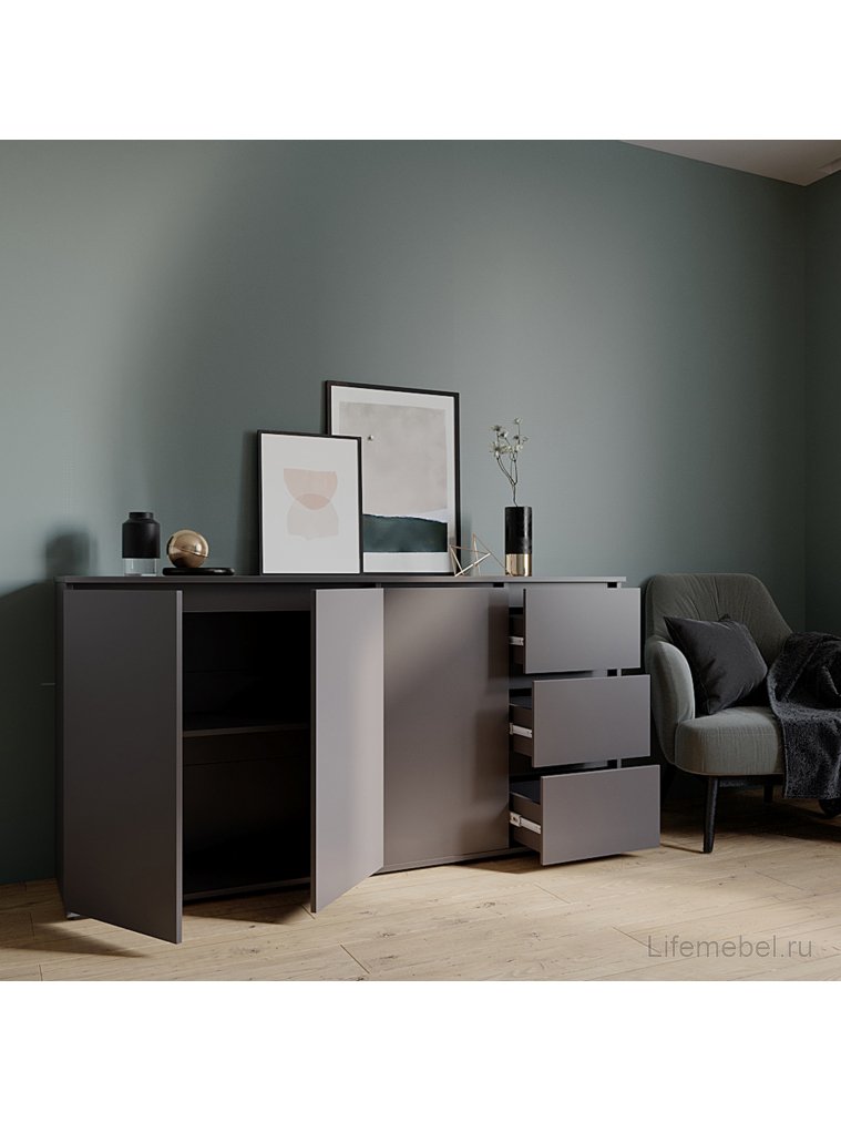 Комод Сура 1704 графит