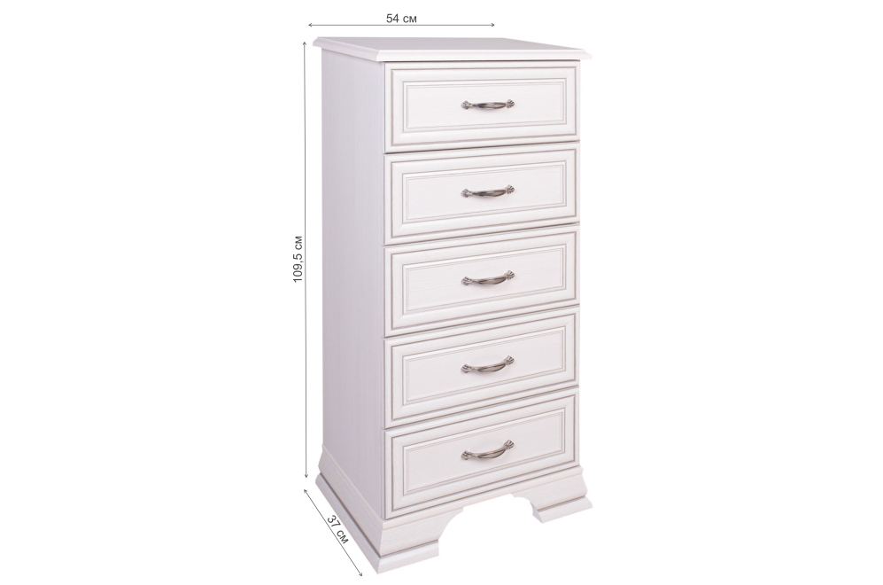 Комод Tiffany 5S/50 вудлайн кремовый