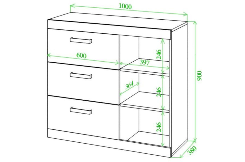 Комод Той 100 КК карамель / карамель
