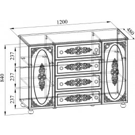 Комод Ассоль плюс АС-19