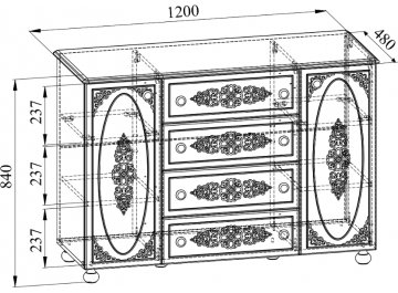 Комод Ассоль плюс АС-19
