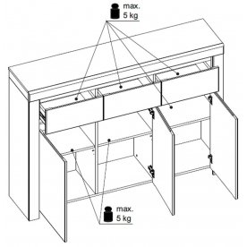 Комод Taurus 3D3S