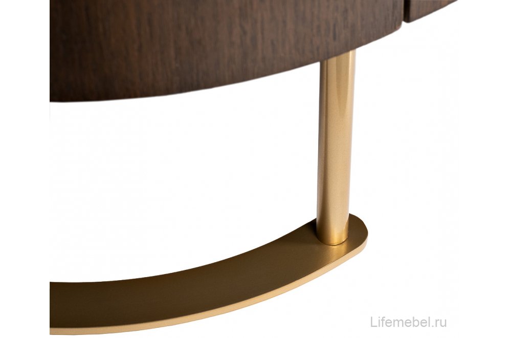 Комод Уэйн черный / темный орех