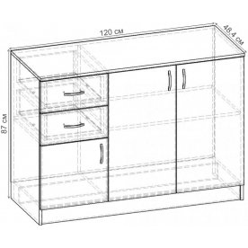 Комод Уют-3.12 К.079.1200-01