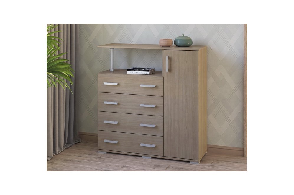 Комод Вента-10 ясень светлый правый