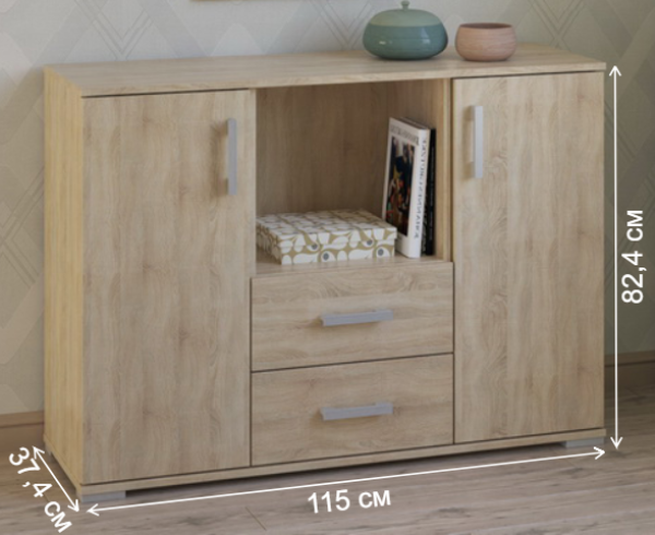 Комод Вента-64 дуб сонома