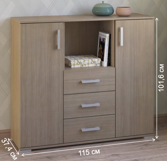 Комод Вента-65 ясень светлый