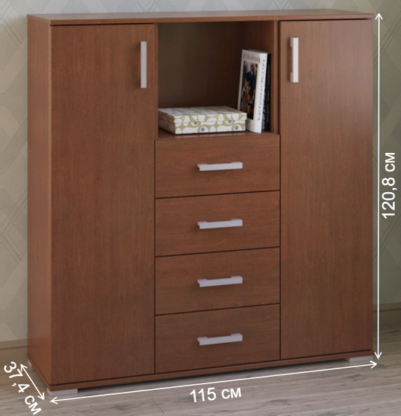 Комод Вента-66 вишня