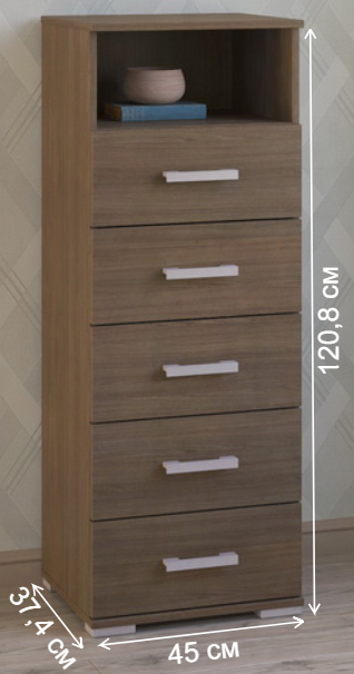 Комод Вента-76 ясень темный