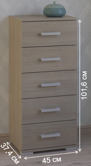 Комод Вента-85 ясень светлый