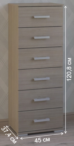 Комод Вента-86 ясень светлый