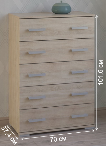 Комод Вента-97 дуб сонома