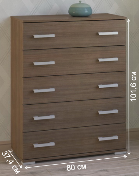 Комод Вента-98 ясень темный