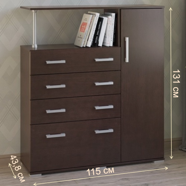 Комод Вента-9 венге правый