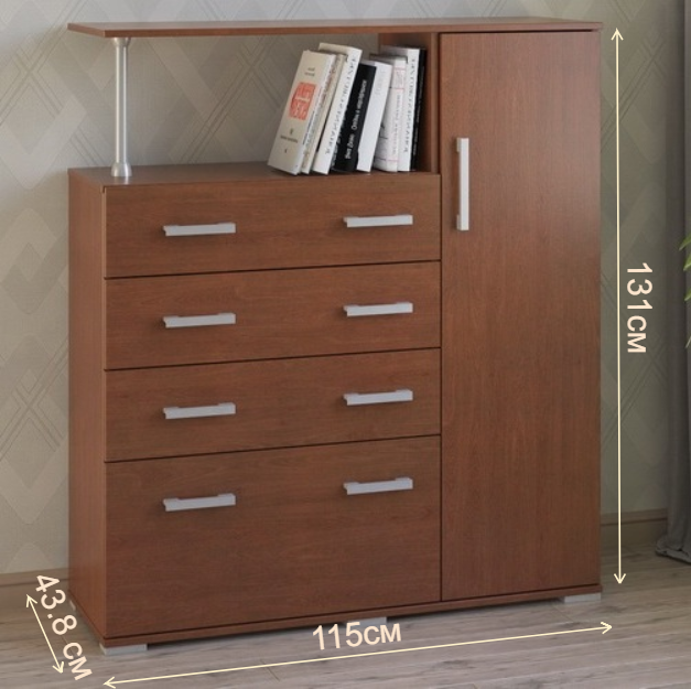 Комод Вента-9 вишня правый