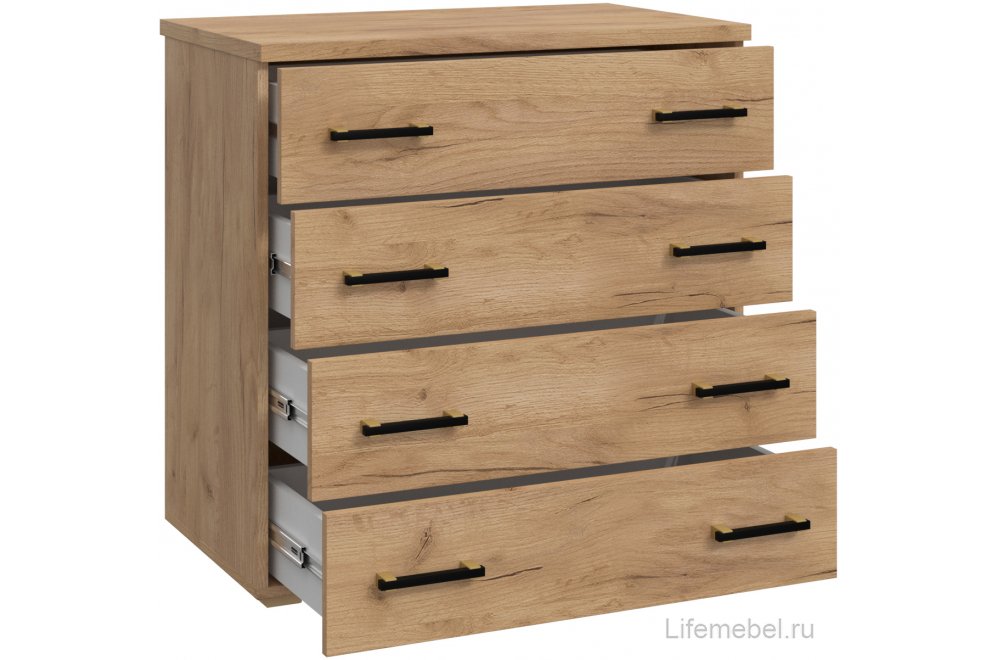 Комод Виктория ВИ-71 дуб крафт золотой