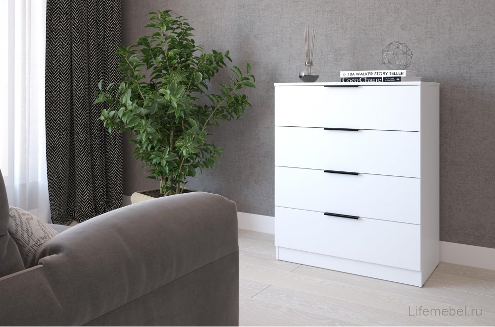 Комод home tower 12К.002 белый