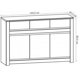 Комод Када KOM3D3S