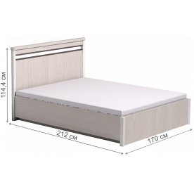 Двуспальная кровать Бриз З2.2 160x200 с ПМ