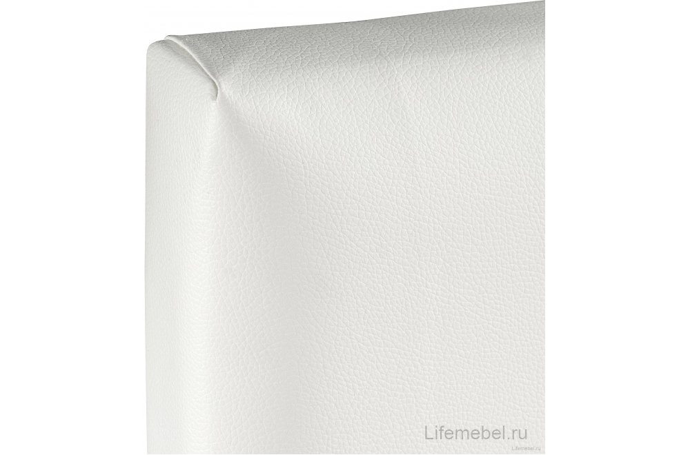 Двуспальная кровать Афродита-3 200х200 экокожа белая