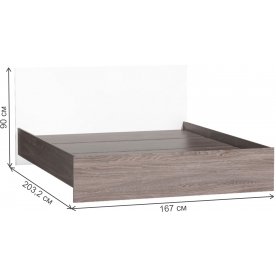 Двуспальная кровать Кэт-6 ЛДСП 017