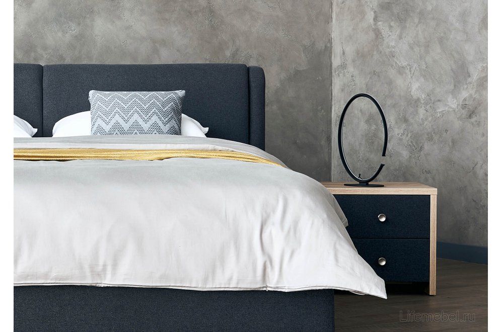 Двуспальная кровать Barcelona 160x200 с основанием ткань тедди розовая