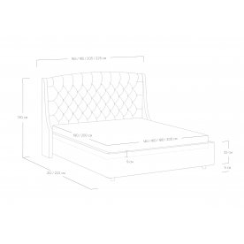 Двуспальная кровать Diamant