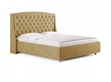 Полутораспальная кровать Diamant горчичный эвита