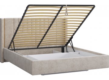 Двуспальная кровать Диор 160x200 см кашемир суфле