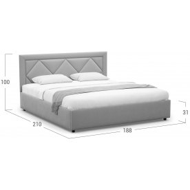 Двуспальная кровать Moon Family 1223