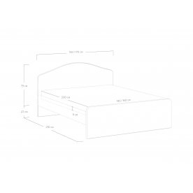 Двуспальная кровать Emma