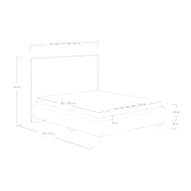 Двуспальная кровать Eveline