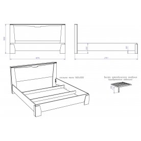 Двуспальная кровать Гарда