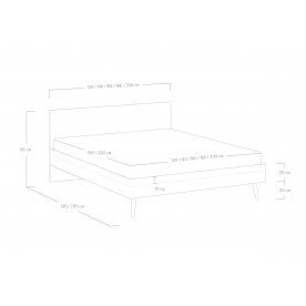 Двуспальная кровать Ines