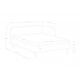 Двуспальная кровать Julia