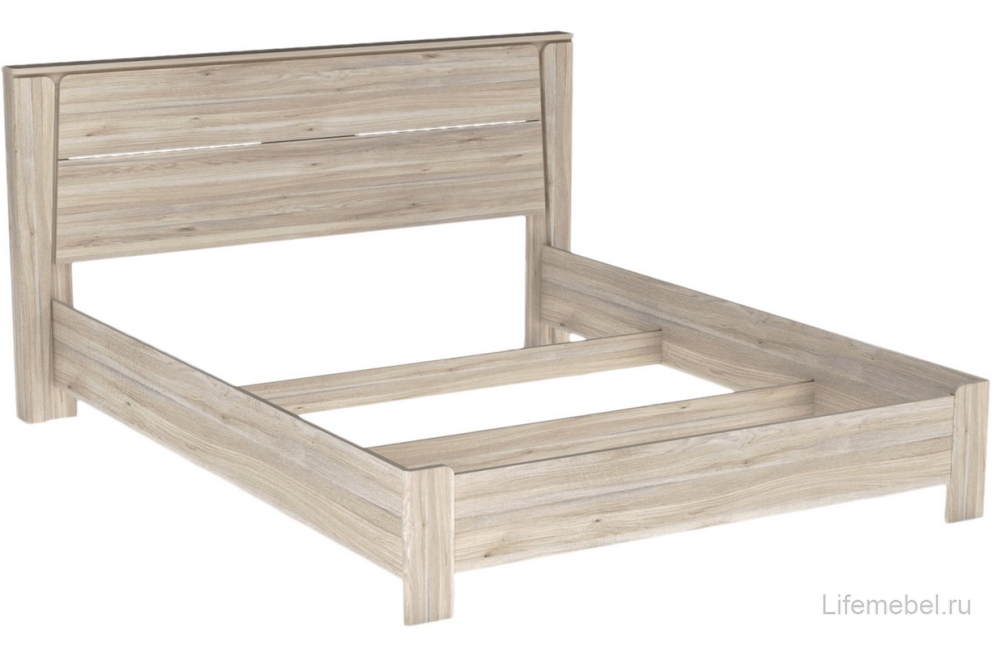 Двуспальная кровать Юта 160х200 дуб мария