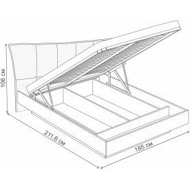 Двуспальная кровать Лаэль Сканди 4