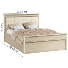 Двуспальная кровать Ливорно с настилом