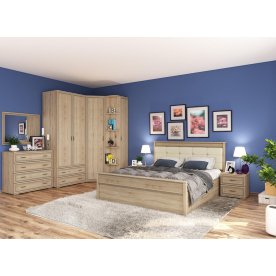 Двуспальная кровать Ливорно с настилом