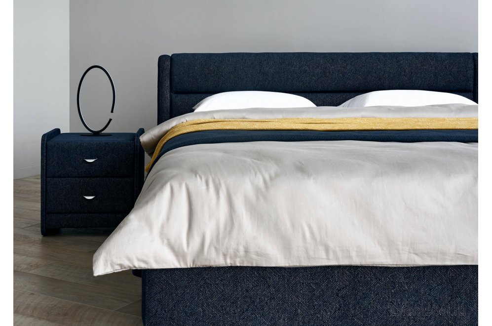 Двуспальная кровать Madrid 180x200 с основанием замша бежевый