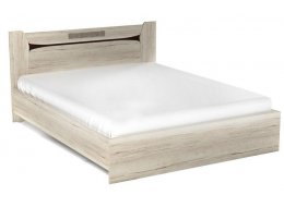 Двуспальная кровать Мале 160х200 дуб галифакс белый 