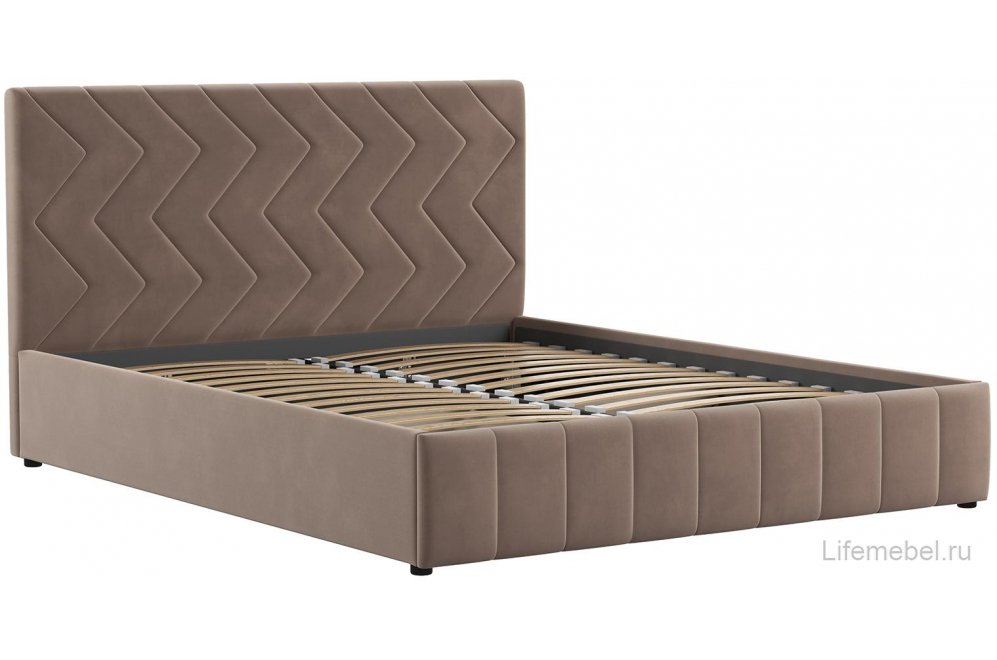 Двуспальная кровать Милана 160 с ПМ Лекко десерт