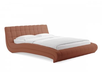 Двуспальная кровать Milano терракотовый тедди