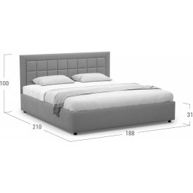 Двуспальная кровать Moon Family 1222