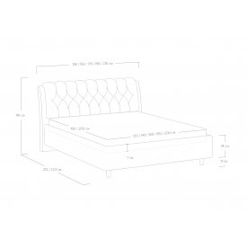 Двуспальная кровать Olivia