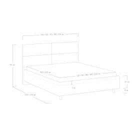 Двуспальная кровать Omega